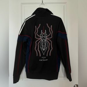 Adidas originals X Bonethrower zip up track jacket with spider embroidery